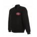 San Francisco 49ers Varsity Black Wool Jacket